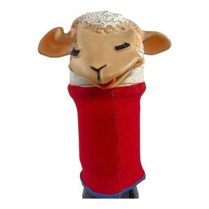 VTG Lamb Chop Hand Puppet Vintage 1960 Tarcher Shari Lewis Toy Vinyl Rubber Head